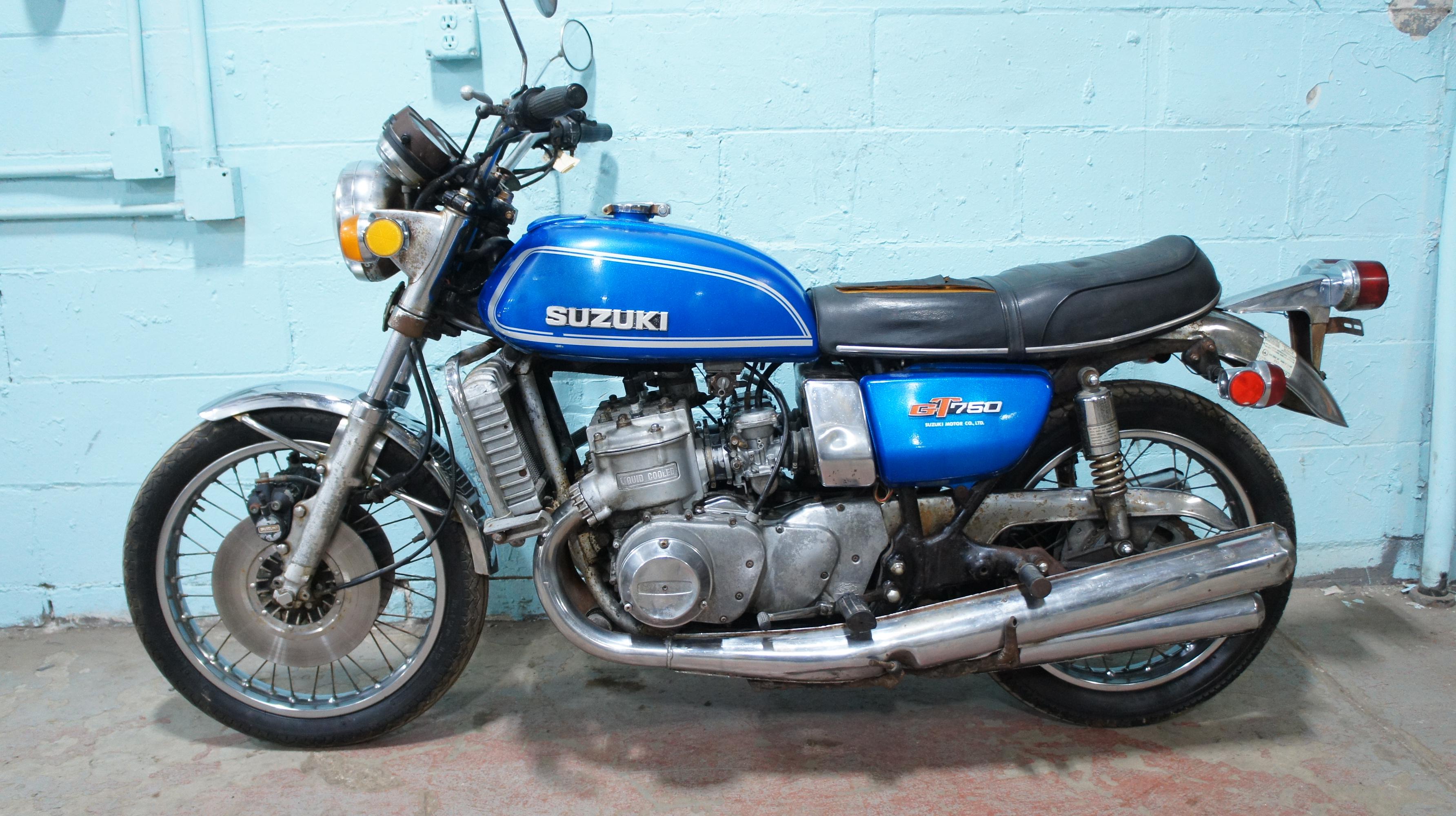 1974 Suzuki GT750 WATER BUFFALO Motorcycle