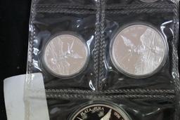 (5) 1996 Mexican Fine Silver Coins