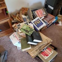 Large lot of vintage and modern books/newspapers etv
