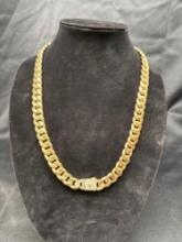 Venus 14kt Gold 24 Inch Curb Chain Necklace 86.42 Grams