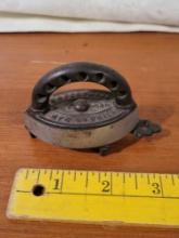 Vintage Enterprise Mfg. Miniature Pat Iron W/ Stand