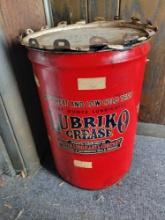 Vintage Lubriko Grease Drum