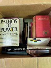 box of vintage books
