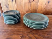 Set of 5 Medium 8 Small Ceramic Plates.