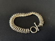 Sterling Silver Snake Link Bracelet