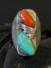 Large Heavy Mens Sterling Ring