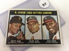 1967 Topps #240, N.L. 1966 Batting Leaders