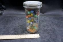 Glass Jar Of Marbles