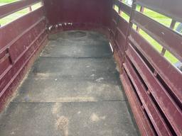 1996 S&H Stock Trailer - 5x14 Front Escape Door and Center Catch Gate