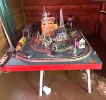 Railroad Track and Train Table