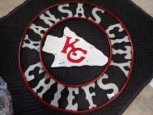 Metal Kansas City Cheifs Sign