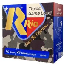Rio Ammunition TGHV366 Texas Game Load High Velocity 12 Gauge 2.75 1 14 oz 6 Shot 25 Per Box