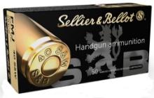 Sellier Bellot SB40B Handgun 40 SW 180 gr Full Metal Jacket FMJ 50 Per Box