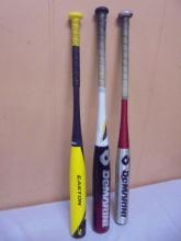 Group of (3) 30" & 31" Aluminum Baseball Bats