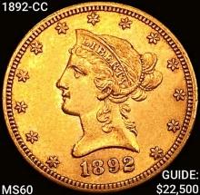 1892-CC $10 Gold Eagle UNCIRCULATED