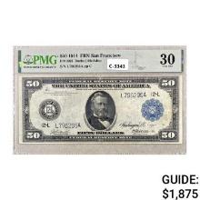 1914 $50 FRN SAN FRANCISCO PMG VF30