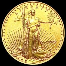 1995 US 1/4oz Gold $10 Eagle SUPERB GEM BU