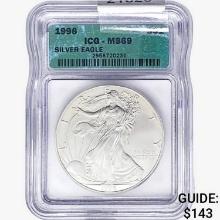 1996 Silver Eagle ICG MS69