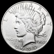 1935-S Silver Peace Dollar NEARLY UNCIRCULATED