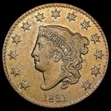 1831 Coronet Head Large Cent CLOSELY UNCIRCULATED