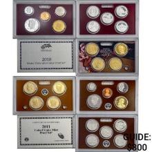 2010-2011 Silver and Clad US Proof Sets [28 Coins]