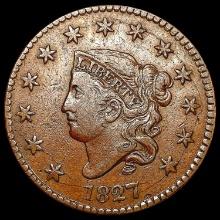 1827 Coronet Head Large Cent CLOSELY UNCIRCULATED