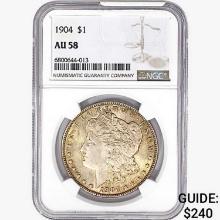1904 Morgan Silver Dollar NGC AU58
