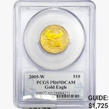 2005-W $10 1/4oz. Gold Eagle PCGS PR69 DCAM