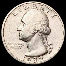 1932-D Washington Silver Quarter CLOSELY UNCIRCULA