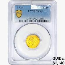 1909 $2.50 Gold Quarter Eagle PCGS XF45