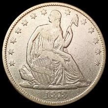 1873 Seated Liberty Half Dollar NEARLY UNCIRCULATE