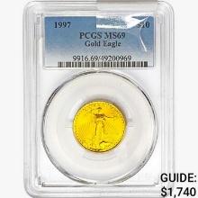 1997 $10 1/4oz. Gold Eagle PCGS MS69