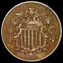 1868 Shield Nickel NICELY CIRCULATED