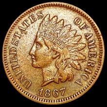 1867 Indian Head Cent CHOICE AU