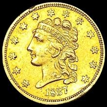 1837 $2.50 Gold Quarter Eagle CLOSELY UNCIRCULATED