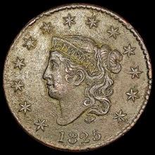 1825 Coronet Head Large Cent NEARLY UNCIRCULATED