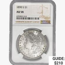 1890-S Morgan Silver Dollar NGC AU58