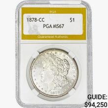 1878-CC Morgan Silver Dollar PGA MS67