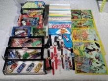 Mixed Toy Lot with Hot Wheels Classic box sets, Garfiled Books and Novelty Watches
