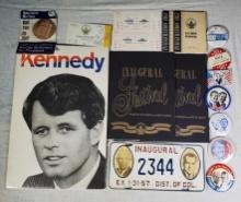 Collection Of 1957 Presidential Inagural Collectibles and other Political Ephemera
