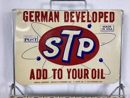 1962 STP Studebaker Rack w/ Sign