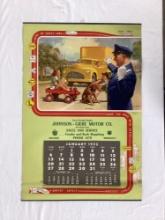 1952 Johnson Giere Motor Company Calendar Willmar, MN