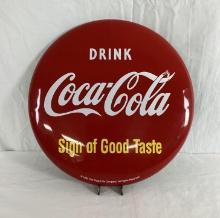 Drink Coca-Cola "Sign of Good Taste" Button Sign