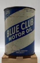 Cities Service Blue Club Quart Oil Can Bartlesville, OK