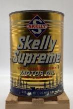 Skelly Supreme Motor Oil Quart Can Tulsa, OK