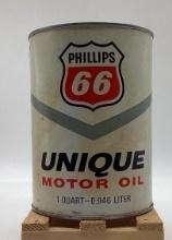 Phillips Unique Motor Oil Quart Can Bartlesville, OK