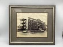 Early Tulsa, Oklahoma Hospital Framed Picture