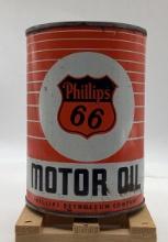 Phillips 66 Motor Oil Quart Can Bartlesville, OK