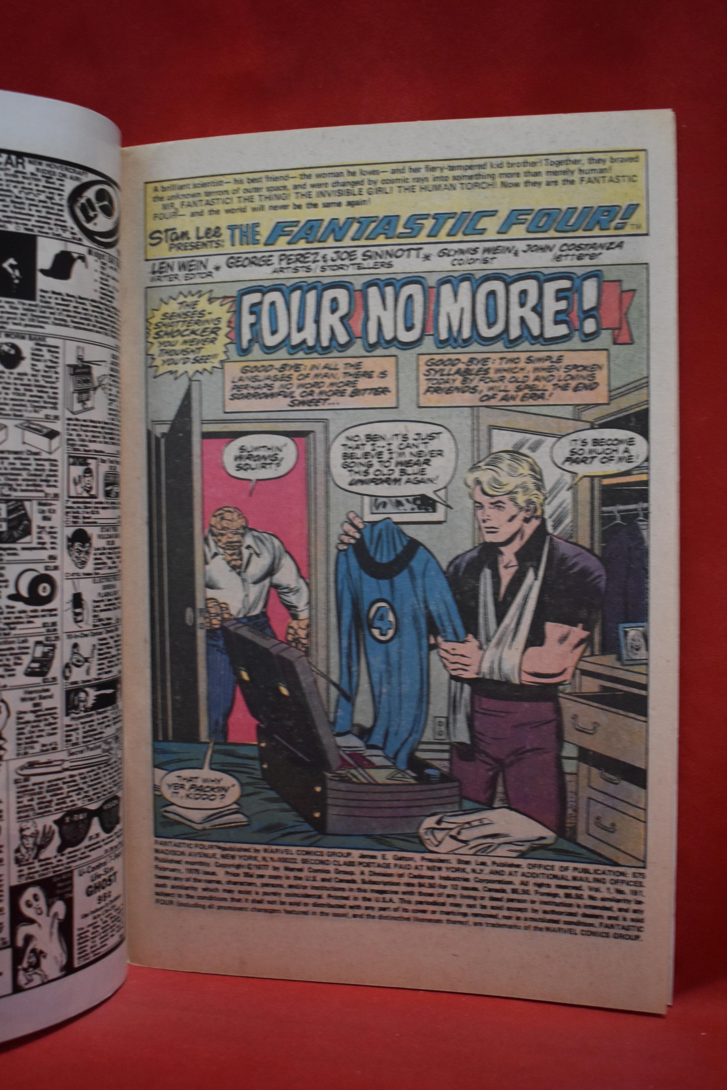 FANTASTIC FOUR #191 | FOUR NO MORE! | GEORGE PEREZ - 1977