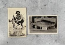Antique Montana Fishing Postcards RPPC